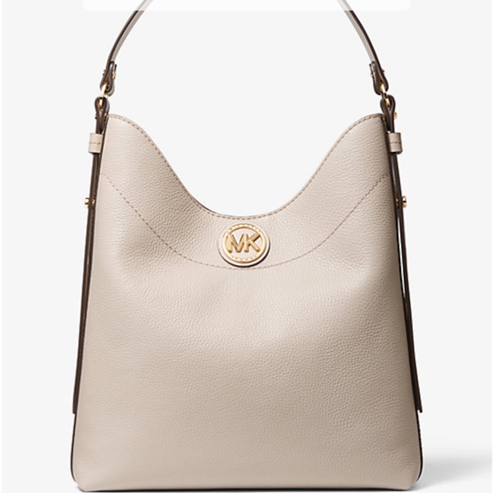 Michael Kors Bowery Large Pebbeled Leather Shoulder Bag